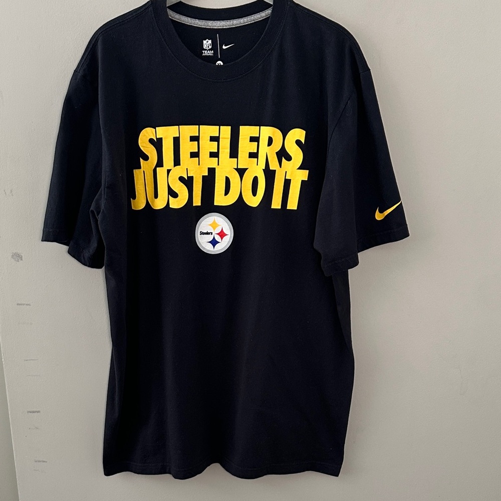 Nike Black and Yellow Pittsburgh Steelers football Just Do It Tee